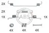 Комплект приладдя, гальмівна колодка A.B.S. 0018Q (фото 1)