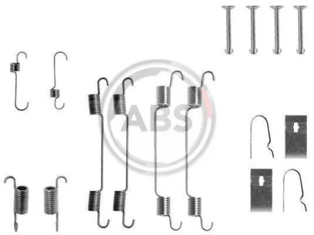 Комплект приладдя, гальмівна колодка A.B.S. 0722Q