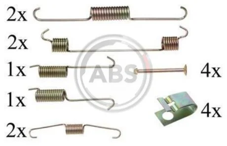 Комплект приладдя, гальмівна колодка A.B.S. 0803Q