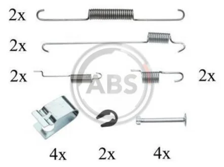 Комплект приладдя, гальмівна колодка A.B.S. 0815Q