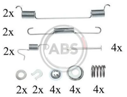 Комплектующие, тормозная колодка A.B.S. 0818Q