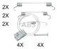 Комплект приладдя, гальмівна колодка A.B.S. 0833Q (фото 1)