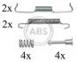 Ремкомплект гальмiвних колодок A.B.S. 0841Q (фото 1)
