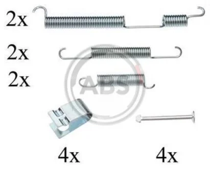 Комплект приладдя, гальмівна колодка A.B.S. 0844Q