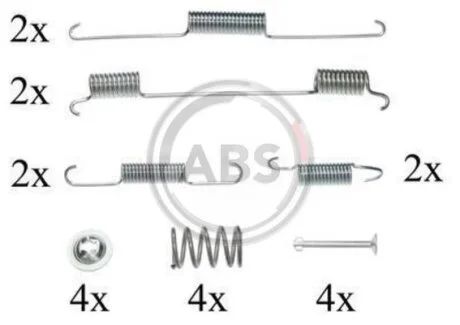 Комплект приладдя, гальмівна колодка A.B.S. 0861Q