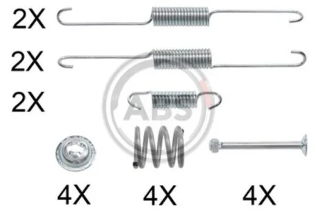 Комплект приладдя, гальмівна колодка A.B.S. 0879Q