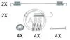 Ремкомплект гальмiвних колодок A.B.S. 0889Q (фото 1)
