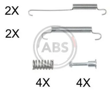 Комплект приладдя, колодка стоянкового гальма A.B.S. 0892Q