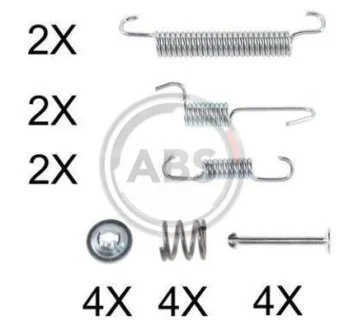 Комплект приладдя, гальмівна колодка A.B.S. 0894Q