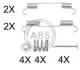 Комплект приладдя, колодка стоянкового гальма A.B.S. 0897Q (фото 1)