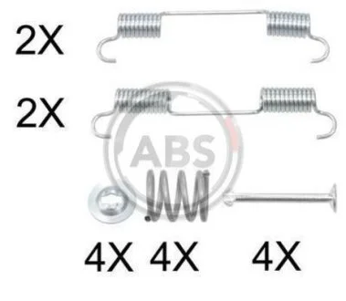 Комплект приладдя, колодка стоянкового гальма A.B.S. 0897Q