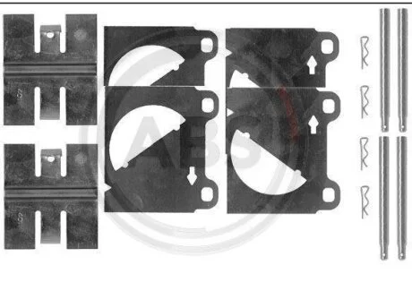 Комплект приладдя, накладка дискового гальма A.B.S. 0950Q