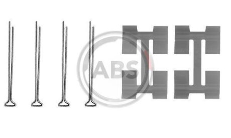 Комплект приладдя, накладка дискового гальма A.B.S. 0972Q