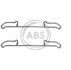Комплектующие, колодки дискового тормоза A.B.S. 1085Q (фото 1)