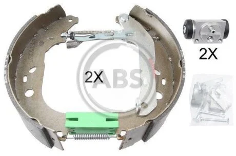 Фото 1 - комплект гальмівних колодок A.B.S. 111438 Комплект гальмівних колодок A.B.S. 111438 (фото 1)