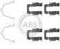 Комплектующие, колодки дискового тормоза A.B.S. 1119Q (фото 1)
