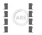 Ремкомплект гальмiвних колодок A.B.S. 1162Q (фото 1)