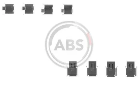 Комплект приладдя, накладка дискового гальма A.B.S. 1171Q