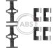 Комплектующие, колодки дискового тормоза A.B.S. 1203Q (фото 1)