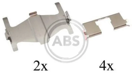 Комплект приладдя, накладка дискового гальма A.B.S. 1204Q