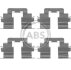 Комплект приладдя, накладка дискового гальма A.B.S. 1215Q (фото 1)