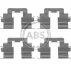 Комплектующие, колодки дискового тормоза A.B.S. 1215Q (фото 1)