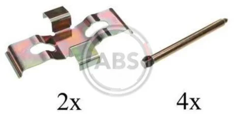 Комплект приладдя, накладка дискового гальма A.B.S. 1248Q