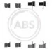 Комплектующие, колодки дискового тормоза A.B.S. 1262Q (фото 1)