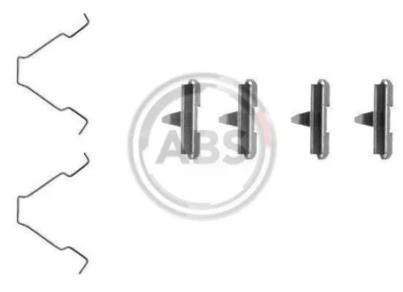 Комплект приладдя, накладка дискового гальма A.B.S. 1270Q