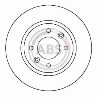 Диск гальмівний RENAULT 18/25/Espace передн. вент. (ABS) A.B.S. 15114
