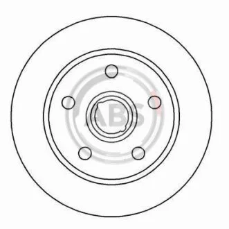 Гальмівний диск A.B.S. 15826