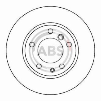 Диск гальмівний BMW 525i-530i/730i передн. вент. (ABS) A.B.S. 15870