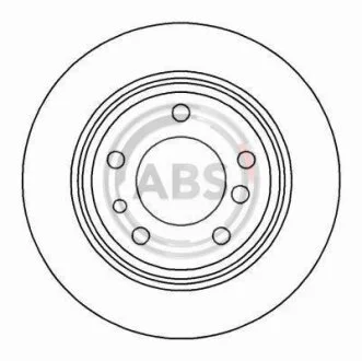 Тормозной диск A.B.S. 15872