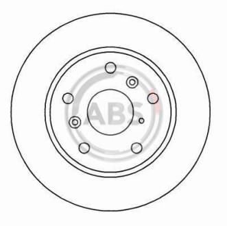 Гальмівний диск пер. Tiggo/J11/Probe/Brawny/626/Capella/Telstar 87- A.B.S. 15950