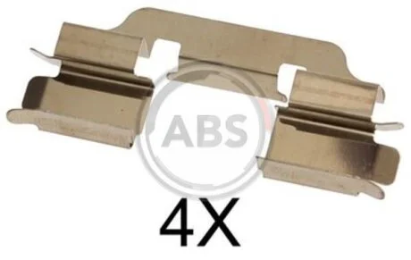 Комплект приладдя, накладка дискового гальма A.B.S. 1601Q