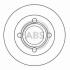 Диск тормозной AUDI 100 задн. (ABS) A.B.S. 16068 (фото 1)