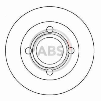 Диск тормозной AUDI 100 задн. (ABS) A.B.S. 16068