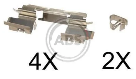 К-кт монтажний гальмівних колодок дискових перед. Toyota Camry (ACV3/MCV30) 01- A.B.S. 1613Q