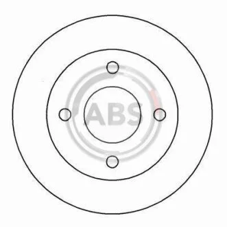 Гальмівний диск A.B.S. 16156