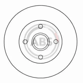Гальмівний диск задн. Clio 05-14 A.B.S. 16286