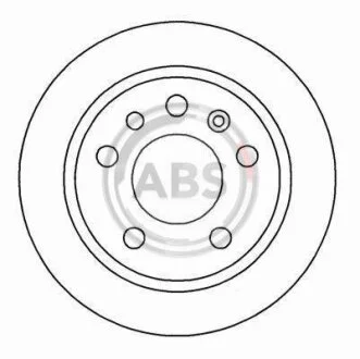 Тормозной диск A.B.S. 16287