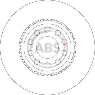 Диск гальмівний Audi A8 94-98 A.B.S. 16328