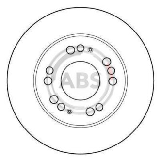 Гальмівний диск A.B.S. 16501