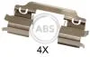 Ремкомплект гальмiвних колодок A.B.S. 1654Q (фото 1)