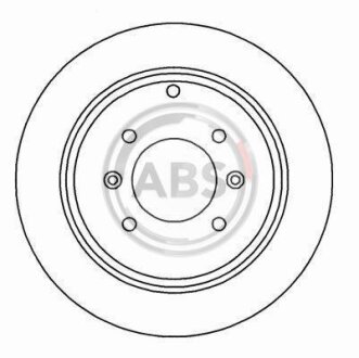 Гальмівний диск задн. 406 (02-05) A.B.S. 16647