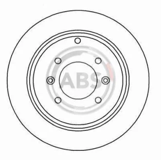 Гальмівний диск задн. 406 (02-05) A.B.S. 16647