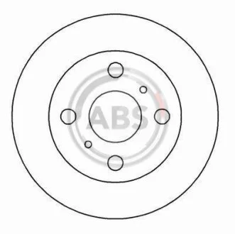 Гальмівний диск A.B.S. 16651