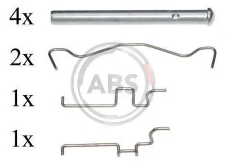 Комплект приладдя, накладка дискового гальма A.B.S. 1683Q