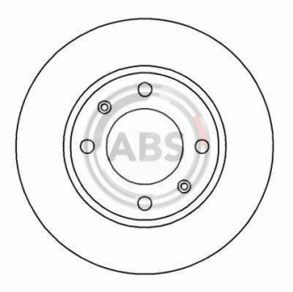 Диск гальмівний A.B.S. 16876