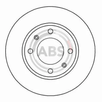 Диск гальмівний A.B.S. 16876